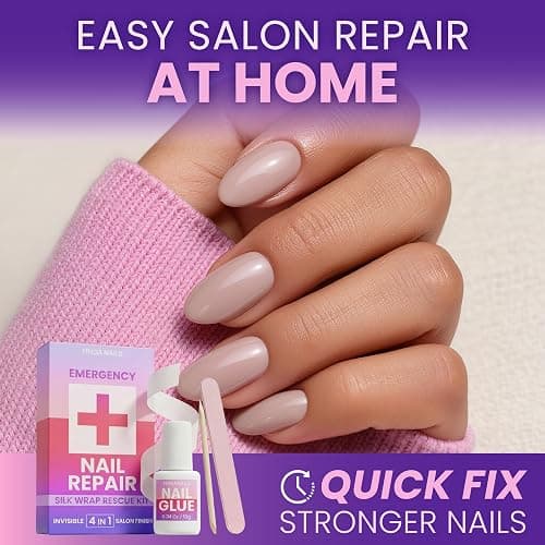 Nail Repair Kit – Fix Broken or Damaged Nails with Silk Wrap, Glue & File – Nail Repair Kit For Broken Natural Nails - Video & Written Instructions Included thumbnail 7