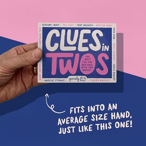 Clues in Twos | The most fun you can have with two words! | A family friendly party game perfect for teens & adults | age 12+ | 2-8 players thumbnail 3