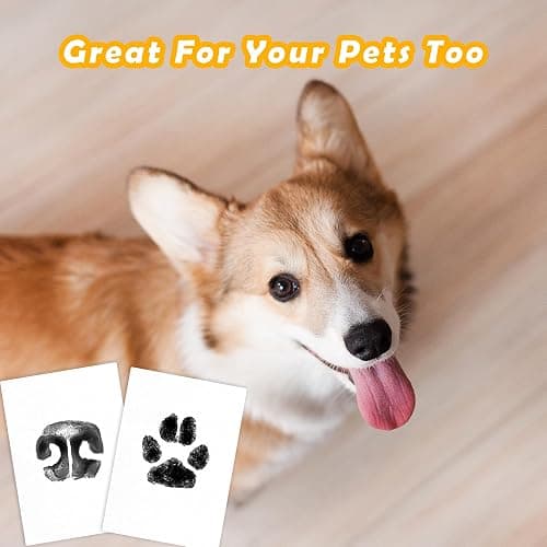 4-Pack Baby Inkless Hand and Footprint Kit Paw Nose Print Kit for Dogs Cats Pets Clean Touch Ink Pad for Baby Pets Newborn Keepsake Mess-Free Ink Pad thumbnail 6