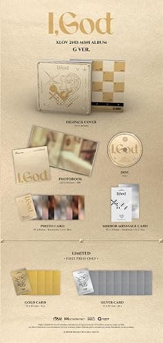 (Full Set : 4Standard+1Special Pack) XLOV I, God 2nd Mini Album with Tracking thumbnail 3