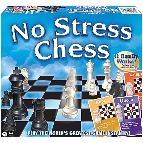 No Stress Chess by Winning Moves Games USA, Celebrating 20 Years as The Chess Teaching Game Using Innovative Action Cards, for 2 Players, Ages 7+ (1091) thumbnail 2