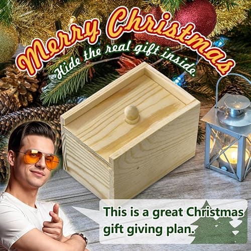 PARNIXS Wooden Surprise Spider Prank Box，Handcrafted Spider in a Box for Adults and Kids，Fake Realistic Spiders Toy,Hilarious April Fools Day or Christmas Surprise Toy and Gag Gift Practical Joke thumbnail 5