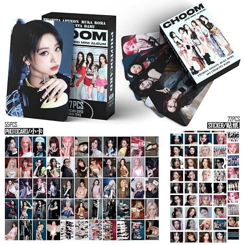 Yuto 127 PCS Album choom Photocards 55 PCS Lomo Cards Set 72 PCS Stickers Postcard Gift Merchandise for Boys and Girls thumbnail 4