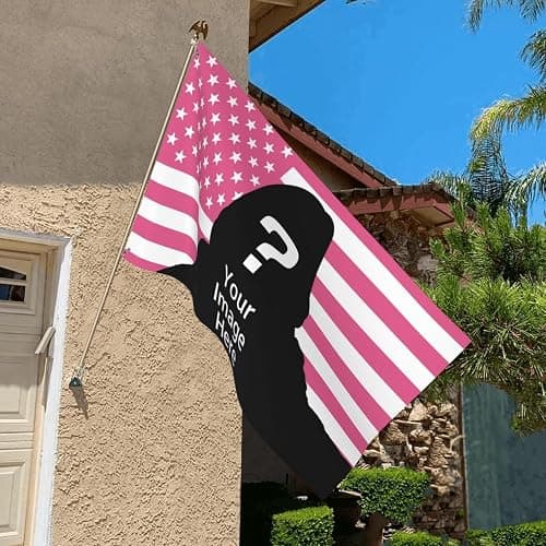 Custom Flag 3x5 Ft Pink Patriotic Decor Room Flag thumbnail 2