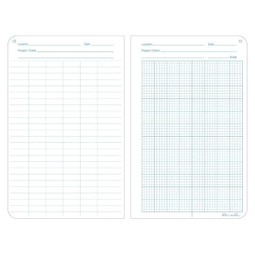 Rite in the Rain Weatherproof Hard Cover Notebook, 4.75" x 7.5", Yellow Cover, Geological Pattern (No. 540F) thumbnail 2