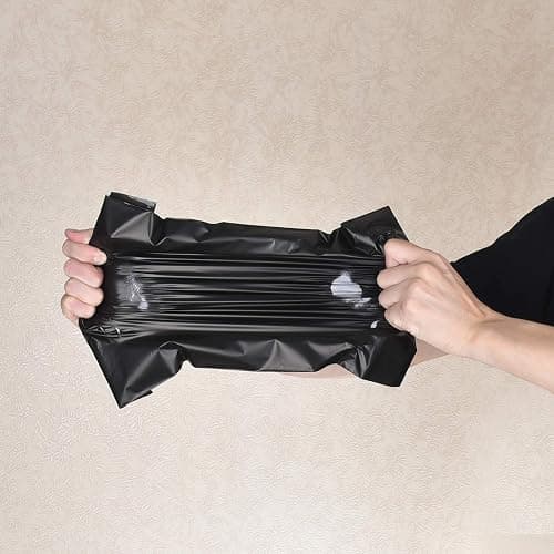 KKBESTPACK 100 Large Poly Mailers 10x13 Shipping Bags for Small Business – Self Sealing Package Envelopes (10 x 13 Pack of 100, Black) thumbnail 6