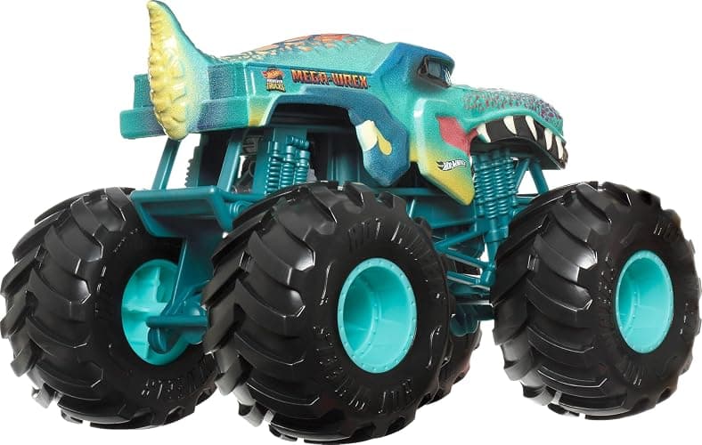 Hot Wheels Monster Trucks, Oversized Monster Truck, 1:24 Scale Die-Cast Toy Truck with Giant Wheels and Cool Designs thumbnail 2