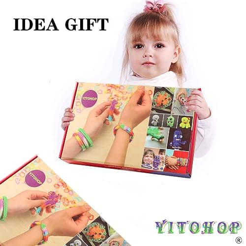 YITOHOP 12080+ Loom Bands Set, Rubber Bands for Bracelet Making Kit, DIY Arts & Crafts Idea, Friendship Bracelet Birthday Gift Kits for Kids Girls Boys Creative Art Crafts thumbnail 6