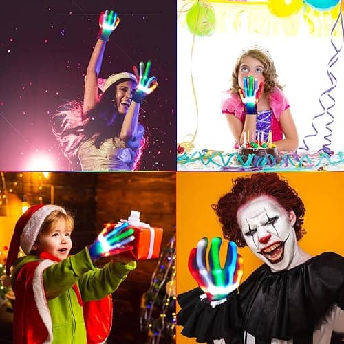 Toys for Ages 8-13 LED Gloves Toys for Boys Age 8-10 Light Up Gloves Cool | Light Up for Kids Birthday Easter Gift Cool Fun Toys for 8-13 Year Old, Party Favors for Kids 8-12, Kid Toys Light Up Gifts thumbnail 5