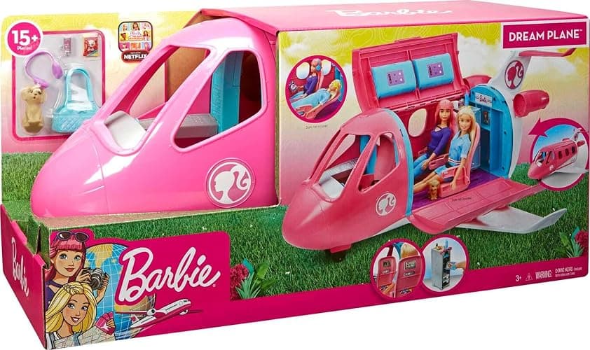 Barbie Dreamplane Airplane Toys Playset with 15+ Accessories Including Puppy, Snack Cart, Reclining Seats and More (Amazon Exclusive) thumbnail 6