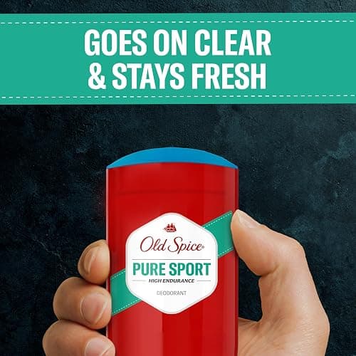 Old Spice Aluminum Free Deodorant For Men, High Endurance, 24/7 Sweat Defense & Odor Protection, 24/7 Freshness & Lasting Scent, Pure Sport Scent, 3.0 oz (Pack of 2) thumbnail 7
