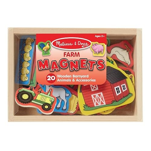 Melissa & Doug 20 Wooden Farm Magnets in a Box thumbnail 6