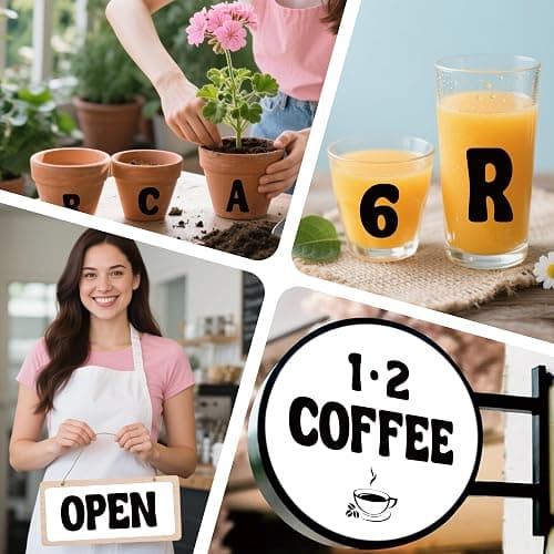 150 PCS Letter Stickers Large Bulletin Board Letters Alphabet Number Stickers Vinyl Waterproof Self-Adhesive Stick on Letters for Poster Board Mailbox Crafts Classroom Home Party Decor(Black, 3 Inch) thumbnail 8