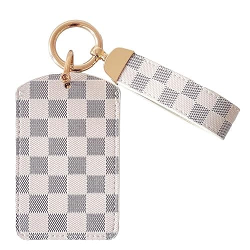 HBYPRO Leather Key Card Holder Compatible with Model 3/Y/S/X Key Protector Cover Accessories with Keychain Key Rings - Image 1