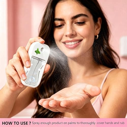 6 Pcs Hand Sanitizer Spray Set,Moisturizing Hand Sanitizer Travel Size | Portable Power Mist Moisturizing Hand Sanitizer Travel Size for Home, Travel & Office,6 Scents thumbnail 7