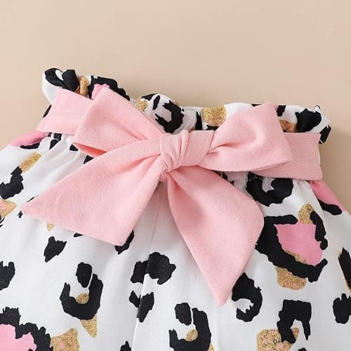 MIEKISA Baby Clothing Girls Romper and Shorts Outfit Infant Pants Sets thumbnail 8