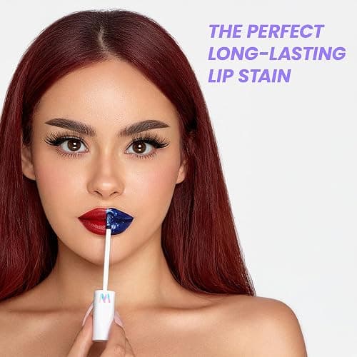 Wonderskin Lip Stain – Long Lasting, Waterproof, Lip Tint Peel Off Masque | Transfer-proof red lip tint with comfortable all-day wear for natural-looking lips from day to night. thumbnail 6