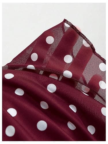 Verdusa Women's Polka Dots Mini Skirt Y2K Vintage Mesh Country Concert Outifits thumbnail 3