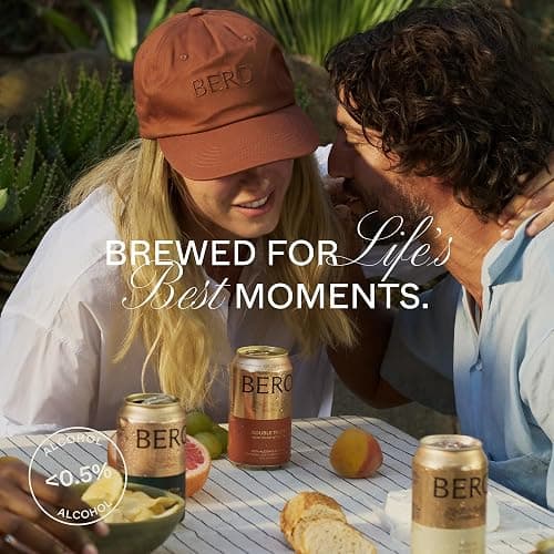 BERO Non Alcoholic Beer Refreshing 4 Flavors Variety, 12 Pack x 12 Oz Cans | NA Beer by Tom Holland, Our Classic Variety Pack Consists of our 4 Flavors, No Alcohol Beverage Great for Any Occasion thumbnail 3