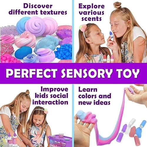 Original Stationery Unicorn Slime Kit for Kids, DIY Slime Making Set with Bubble Gum Scented Unicorn Slimes, Magical Glitter,Christmas Gift for Boys and Girls Ages 8–12, Fun Holiday & Birthday Present thumbnail 4