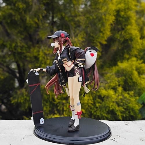 GOLEHS Genshin Impact Hu Tao Skateboard Figurine – 9 Inches Tall, 7 Inches Wide – Collectible Action Figure thumbnail 5