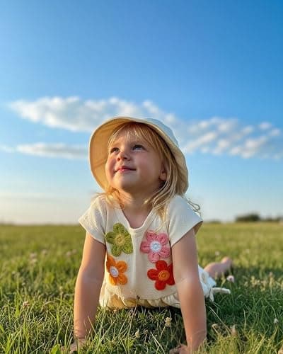 SODLON Baby Girl Clothes Infant Toddler Summer Outfits Clothing Sleeveless Ruffle Tank Top Shorts Sets with Hat for Girls thumbnail 3