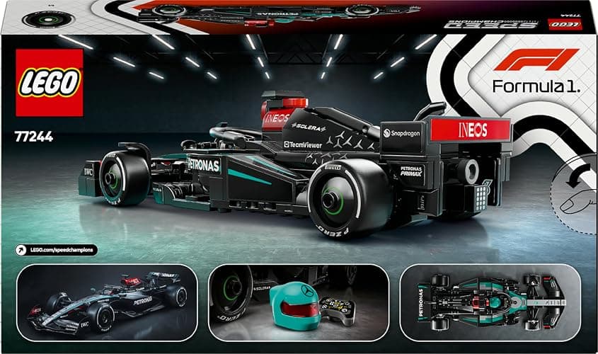 LEGO Speed Champions Mercedes-AMG F1 W15 Rennauto - Spielzeug mit Formel 1 Minifigur - Modell Auto zum Sammeln und Bauen - Geschenk für Jungen & Mädchen ab 10 Jahren oder Erwachsene Fans 77244 thumbnail 12