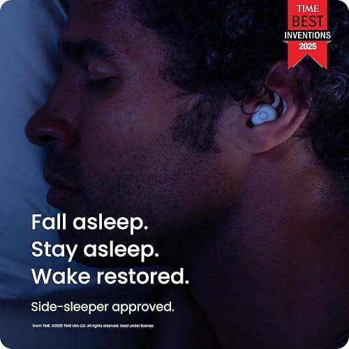 Ozlo Sleepbuds® | Comfortable Side Sleeper Headphones | Up to 10 Hours of Bluetooth LE Streaming | Science-Backed Sleep Sounds | Snore Blocking Comfortable Earbuds thumbnail 2