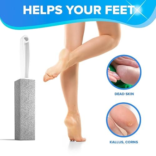 DISIWENE Pumice Cleaning Stone with Handle Toilet Bowl Cleaner Hard Water Ring Remover for Bath/Pool/Kitchen/Household Cleaning (4, 4 Pack with Handle) thumbnail 8