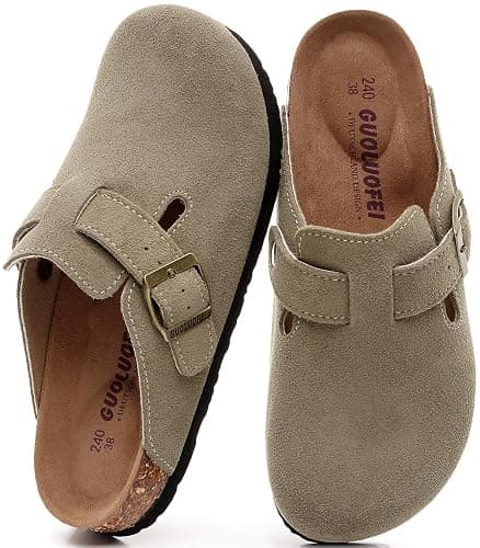 guoluofei Clogs for Women, Womens Clogs and Mules House Slipers with Arch Support and Adjustable Buckle thumbnail 6
