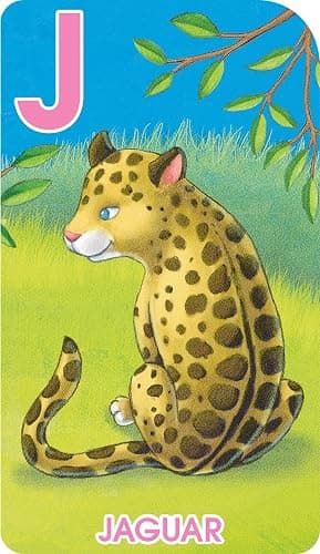 School Zone Go Fish Alphabet Game Cards: Preschool, Kindergarten, 1st Grade, ABC's, Matching, Uppercase and Lowercase Letters, Word-Picture Recognition, Animals, Ages 4+, Packaging May Vary thumbnail 6