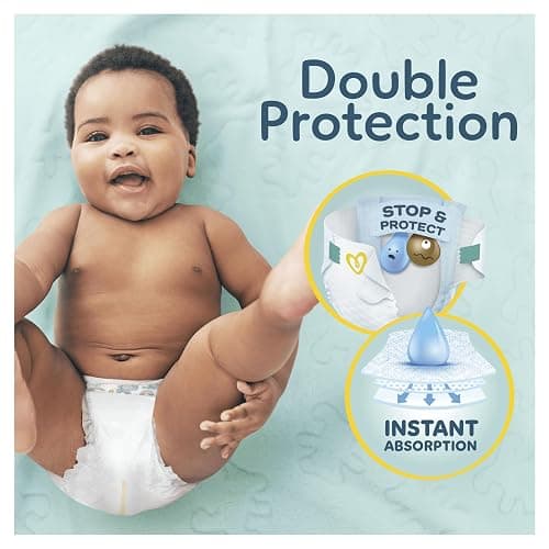 Pampers Premium Protection New Baby Size 1, 180 Nappies, 2kg-5kg, Monthly Pack, The Only Newborn Nappy Approved by British Skin Foundation thumbnail 3