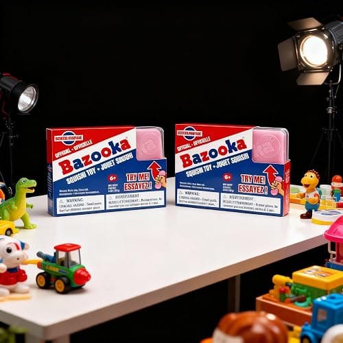 Bazooka Scented Squishi Toy, 2 Pack – Official Bubblegum Squishy Stress Toy, Soft Slow-Rise Fidget Toy by Incredible Novelties thumbnail 3