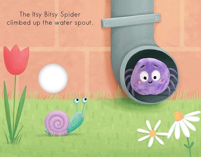 Itsy Bitsy Spider - Children's Finger Puppet Board Book (Finger Puppet Storybooks for Babies & Toddlers) thumbnail 3