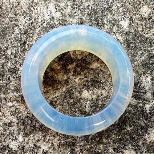 Natural Opal Ring - Energy Crystal Ring for Women and Men, Healing Stone Jewelry Gift thumbnail 3