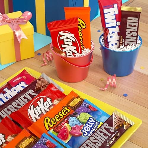 Hershey Assorted Flavored Candy Variety Pack, 31.5 oz (18 Packs) | Individually wrapped full-size candy packs with milk chocolate and fruit flavors for parties, and pantry restocking. thumbnail 5