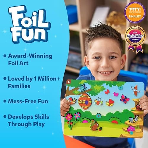 Skillmatics Foil Fun - Bugs & Butterflies, No Mess Art for Kids, Craft Kits & Supplies, DIY Creative Activity, Travel Toys, Gifts for Boys & Girls Ages 4, 5, 6, 7, 8, 9 thumbnail 2