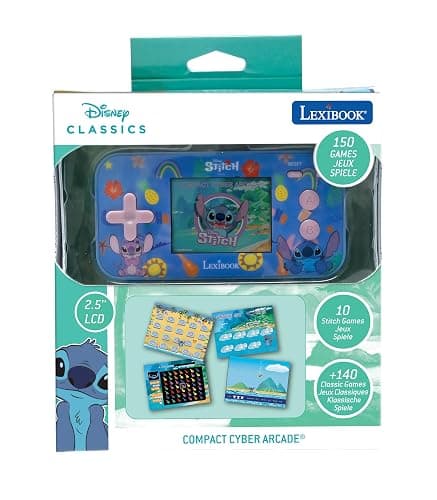 Lexibook - Disney Stitch - Compact Portable Cyber Arcade Console, 150 Games, LCD Colour Screen, Battery-Powered, JL2367D thumbnail 5