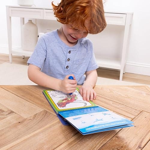 Melissa & Doug On The Go Water Wow! Mess Free Coloring Book, Reusable Water-Reveal Activity Pad, Dinosaurs, Travel Toys, Party Favors, for Toddlers & Kids Ages 3+ thumbnail 5