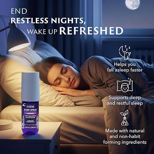 Lavender Sleep Spray with Melatonin - Relaxing Gifts for Teen Girls and Women – Natural Pillow Mist for Sleep, Calming Bed Spray for Adults, Gifts for Mom thumbnail 7