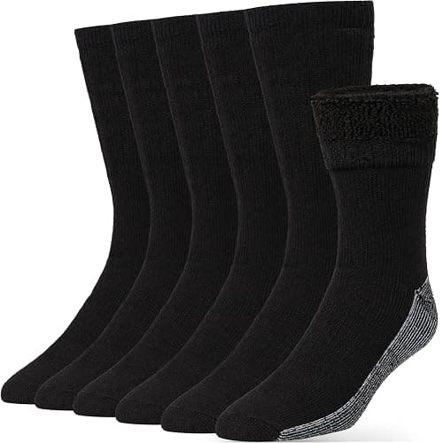 Alvada Merino Wool Hiking Socks Thermal Warm Crew Winter Boot Sock For Men & Women 3 Pairs - Image 1