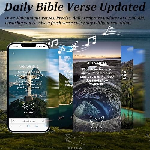 Effasaflink Daily Bible Verse Ring, Christian Devotional Ring, Works Like Daily Bible Verse Bracelet, Finger ring for Women Men Teens, Give you Inspiration and Strength Every Day - #9 thumbnail 2