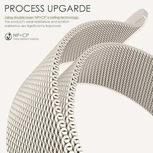 Original Milanese Loop Compatible with Apple Watch Straps 38mm 40mm 41mm 42mm 44mm 45mm 46mm 49mm Women & Men, Magnetic Clasp Adjustable Metal Bands for iWatch Series 11 10 9 8 7 6 5 4 2,Ultra 3,SE 3 thumbnail 3