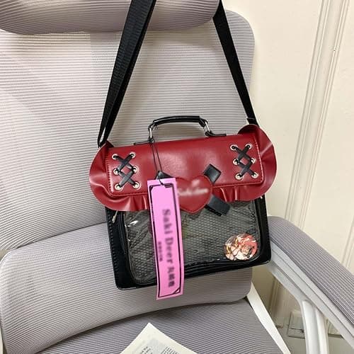 KeAiDMon Y2k itabag versatile pin display shoulder bag JK style badge display backpack suitable for women thumbnail 5