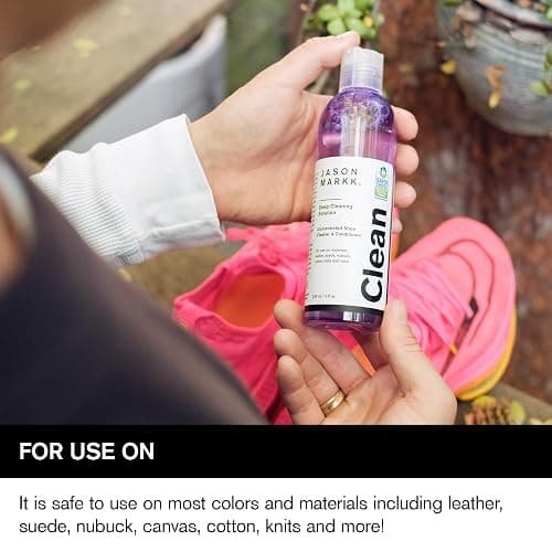 Jason Markk Deep Cleaning Solution, Shoe Cleaner, Cleans & Conditions, Sneaker Care, Ideal for Footwear, Safe for Leather, Suede, Nubuck, Cotton, Knits, 8oz thumbnail 2