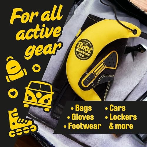 Boot Bananas Eco Travel Deodorisers | Light Weight, Sustainable, Reusable Sports Shoe & Glove Deodorizer Odour Neutralizer & Air Purifier | Eco-Conscious | Lasts up to 12 Months | 1 Pair thumbnail 7