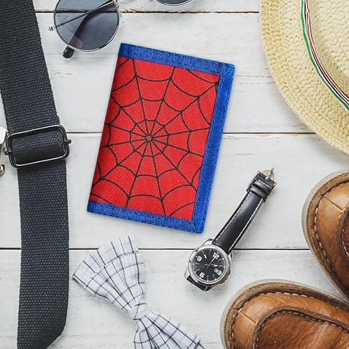 Kids Wallets for Boys Girls Teen,Cheap RFID Trifold wallet for 4-6-8-10-12-14Ages,Toddler/Youth Wallet for kids with Zipper Coin Pocket ,Novelty Wallet for kids Birthday/Christmas Gifts (ZZW-Red) thumbnail 2