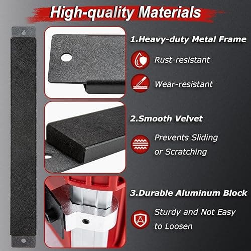 Powerful Magnetic Bar Mount for Packout Toolbox, Capacity Up to 50LBS, Compatible with Mil. waukee Packout Toolbox Side Aluminum Rails, Making Tools within Easy Reach thumbnail 5