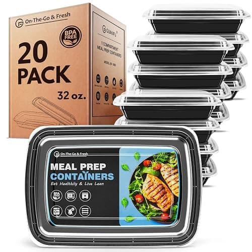 GUANFU Meal Prep Containers 1 Compartment, BPA Free Reusable Food Prep Containers with Lids - Microwave, Freezers & Dishwashers Safe - Stackable Storage Lunch Boxes (10 Pack 28 oz) thumbnail 8