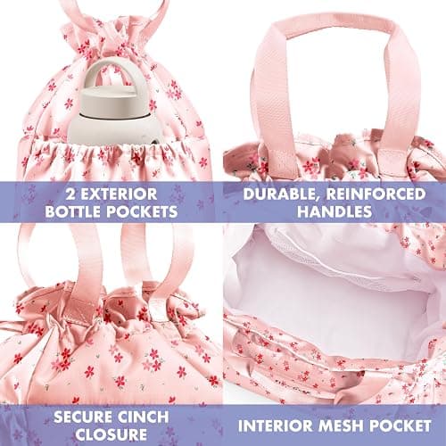 Fit & Fresh Cromwell Cinch Insulated Lunch Bag for Women w/Containers | Durable Lunch Box for Women, Meal Prep Lunch Tote For Nurses, Teachers, School, Work. Leak-Resistant, Large Capacity thumbnail 7